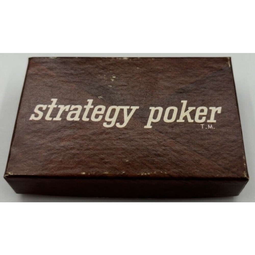 Vintage Strategy Poker‎ Game Card Deck In Original Box